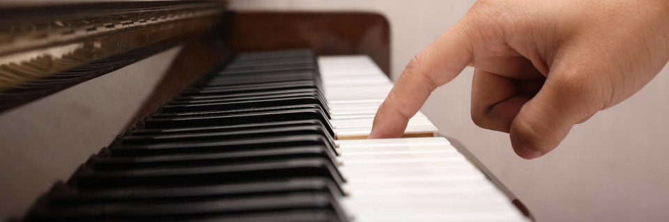 playing a piano